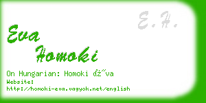 eva homoki business card